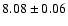 $8.08\pm0.06$