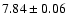 $7.84\pm0.06$