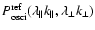 $P_{\rm osci}^{\rm ref}(\lambda_{\parallel} k_{\parallel}, \lambda_{\bot} k_{\bot})$