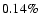 $0.14\%$