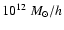 $10^{12}~M_{\odot}/h$