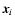 $\vec{x}_i$
