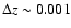 $\Delta z \sim 0.001$