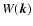 $W(\vec k)$