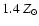 $1.4~Z_{\odot}$