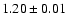 $1.20 \pm0.01$