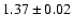 $1.37\pm0.02$