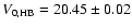$V_{0,\rm HB}=20.45\pm0.02$
