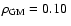 $\rho_{\rm GM} = 0.10~$