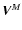 $\vec{V}^M$