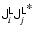 ${\ensuremath{\mathsf{J^{L}_{\it i}}} }{\ensuremath{\mathsf{J^{L^{\textstyle *}}_{\it j}}} }$