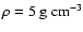 $\rho=5~{\rm g~cm^{-3}}$