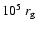 $10^5~r_{\rm g}$