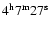 $\rm 4^h 7^m 27^s$