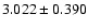 $3.022 \pm 0.390$