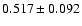 $0.517 \pm 0.092$