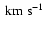 $\rm ~km~s^{-1}$