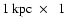 $1~{\rm kpc}~\times~~ 1$