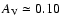 $A_{\rm V} \simeq 0.10$