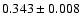 $0.343\pm0.008$