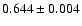 $0.644\pm0.004$