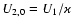 $U_{2,0}=U_1/\varkappa$