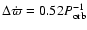 $\Delta \dot{\varpi}= 0.52 P_{\rm orb}^{-1}$