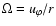 $\Omega = u_{\varphi}/r$