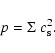 \begin{displaymath}p = \Sigma ~ c_{\rm s}^2.
\end{displaymath}