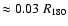 $\approx 0.03~R_{180}$