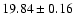 $19.84\pm0.16$