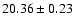 $20.36\pm0.23$