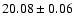 $20.08\pm0.06$