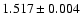 $1.517\pm0.004$