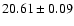 $20.61\pm0.09$
