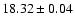 $18.32\pm0.04$