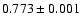 $0.773\pm0.001$