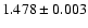 $1.478\pm0.003$