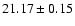$21.17\pm0.15$