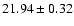 $21.94\pm0.32$