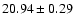 $20.94\pm0.29$