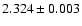 $2.324\pm0.003$