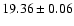 $19.36\pm0.06$