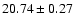$20.74\pm0.27$
