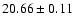 $20.66\pm0.11$