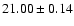 $21.00\pm0.14$