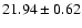 $21.94\pm0.62$