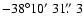 $-38\degr10\hbox{$^\prime$ }31\hbox{$.\!\!^{\prime\prime}$ }3$