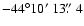 $-44\degr10\hbox{$^\prime$ }13\hbox{$.\!\!^{\prime\prime}$ }4$