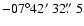 $-07\degr42\hbox{$^\prime$ }32\hbox{$.\!\!^{\prime\prime}$ }5$